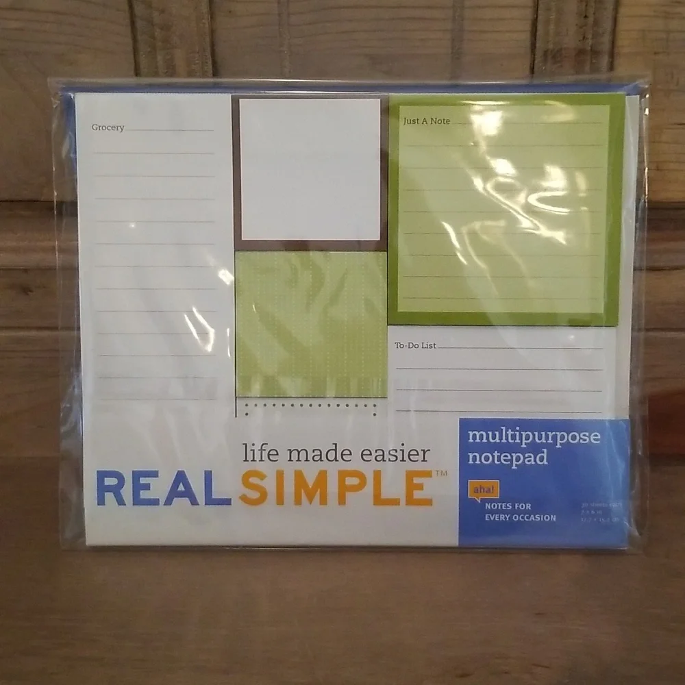 Real Simple Multipurpose Notepad - Picture 1 of 6